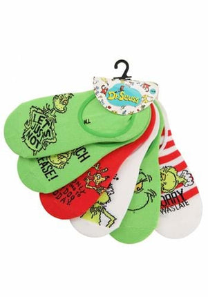 Dr. Seuss- The Grinch No Show Socks Set- in packaging