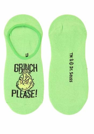 Dr. Seuss- The Grinch No Show Socks Set- green pair #2