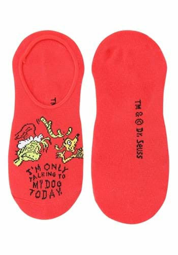 Dr. Seuss- The Grinch No Show Socks Set- red pair