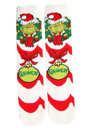 Dr. Seuss- Patterned Crew Sock Set- the grinch pair