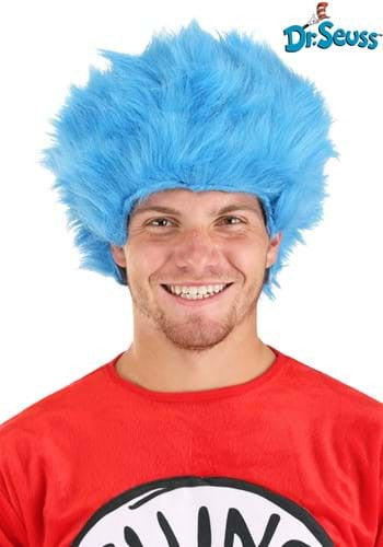 Dr. Seuss- Thing 1&2 Plush Adult Wig- worn by male model