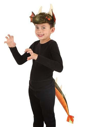 Dragon Plush Headband & Tail Kit- worn by boy model