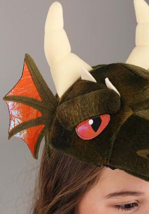 Dragon Plush Headband & Tail Kit- headband up close