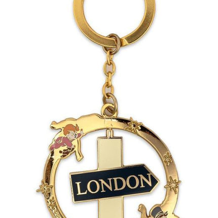 Peter Pan Spinning Keychain- back side