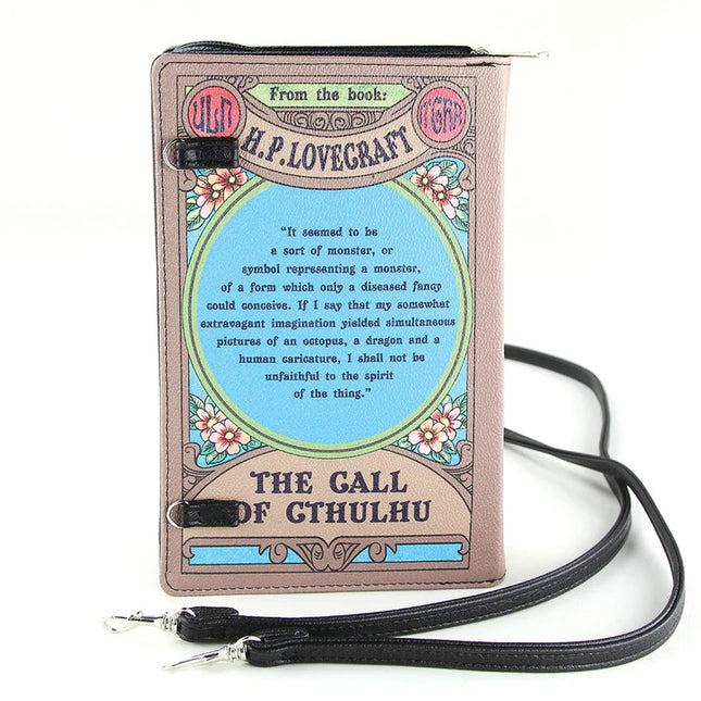 CALL OF CTHULHU BOOK CLUTCH BAG- Back View