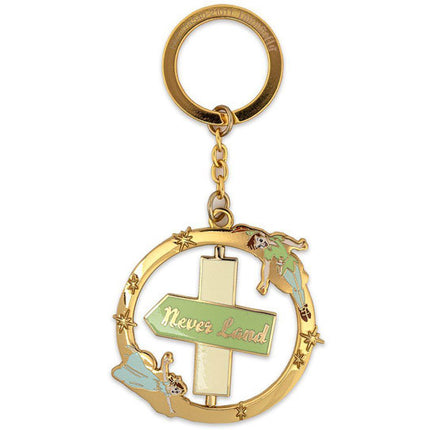 Peter Pan Spinning Keychain- front side