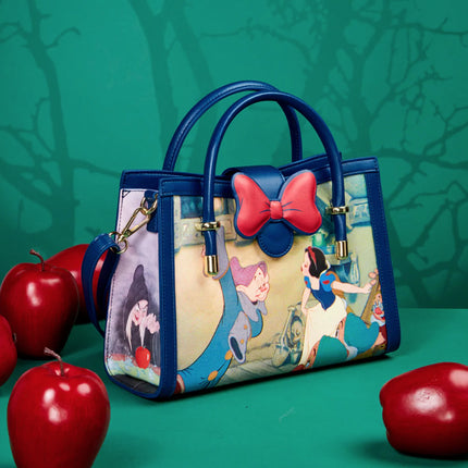 Snow White Scenes Crossbody Bag- with red apples
