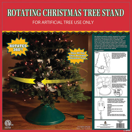 EZ Rotating Christmas Tree Stand- package