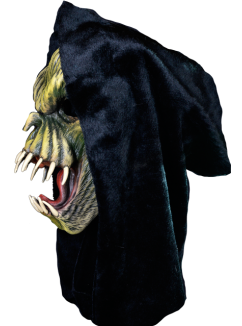 Left-sided view of Green Fang Mask 