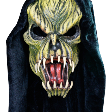 Front view of Green Fang Mask