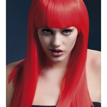 Neon Red Alexia Wig