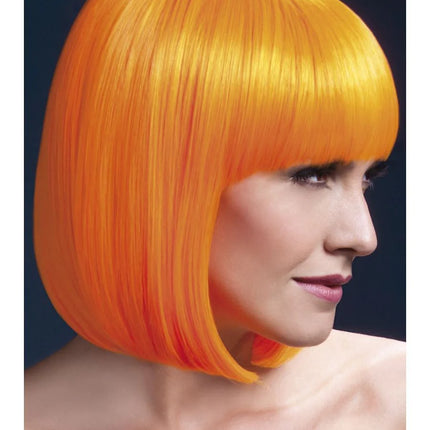 Neon Orange Elise Wig