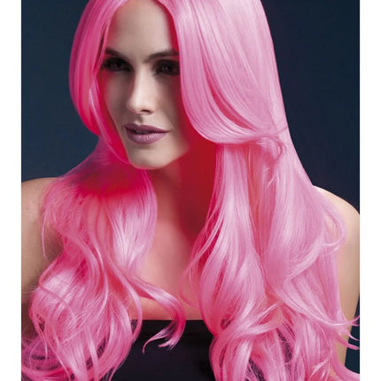 Neon Pink Khloe Wig