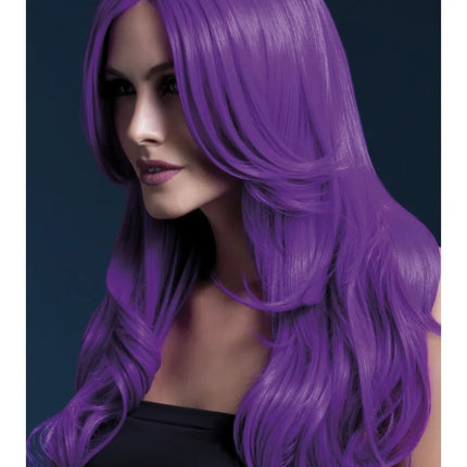 Neon Purple Khloe Wig
