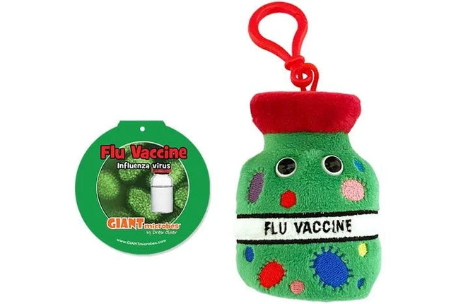 Flu Vaccine Keychain- With Informational Tag