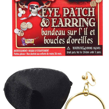 PIRATE PATCH AND EARRING