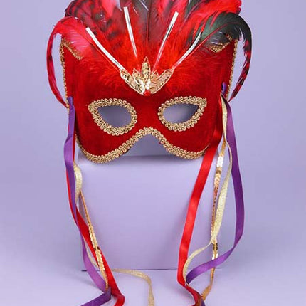VENETIAN COUPLE MASK RD/BK
