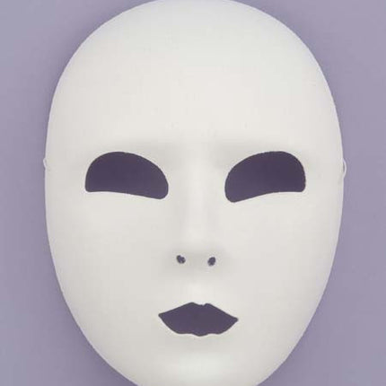 FULL FACE WHITE MASK
