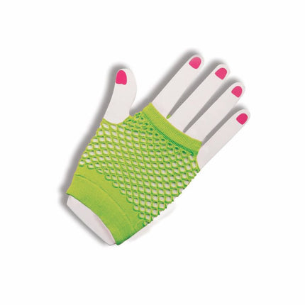GLOVES FINGERLES FISHNET GREEN