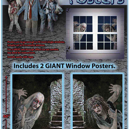 ZOMBIE WINDOW CLINGS