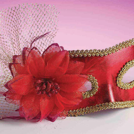 RED VENETIAN MASK