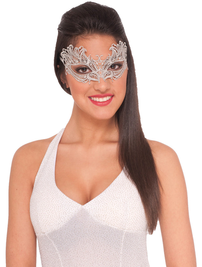 LACE MASK SILVER
