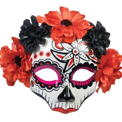 DAY OF DEAD SKULL FEMALE MASK