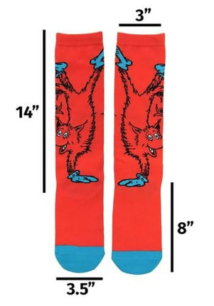 Dr. Seuss- Fox in Socks Knee High Socks- measurements