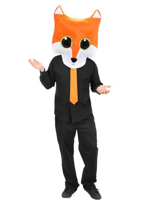 Huge Fox MASKot Head- worn by male model