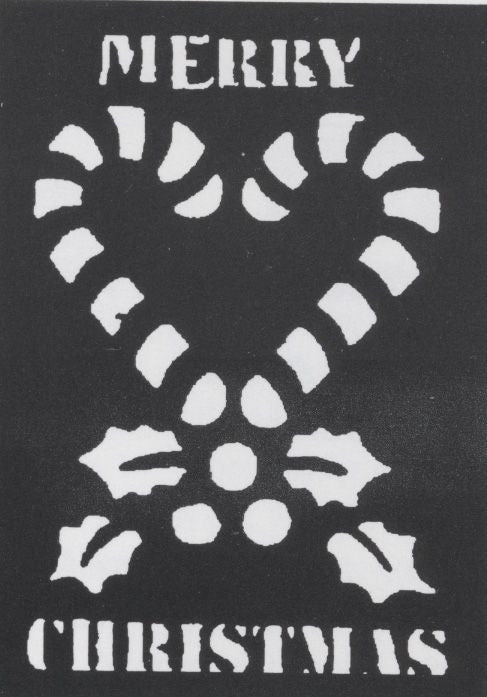 Christmas Candy Cane Stencil