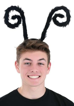Fuzzy Antennae Headband- worn by adult male model