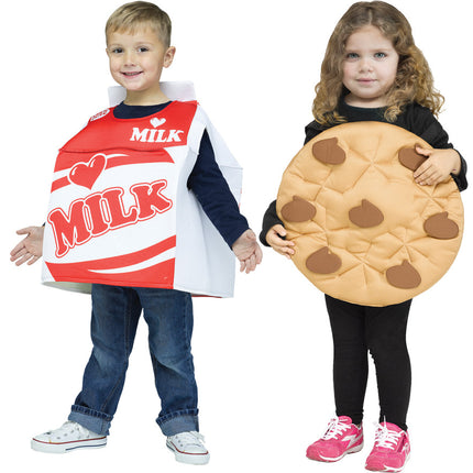 Cookies & Milk Toddler Couples Costume