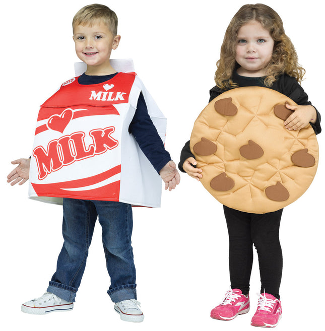 Cookies & Milk Toddler Couples Costume