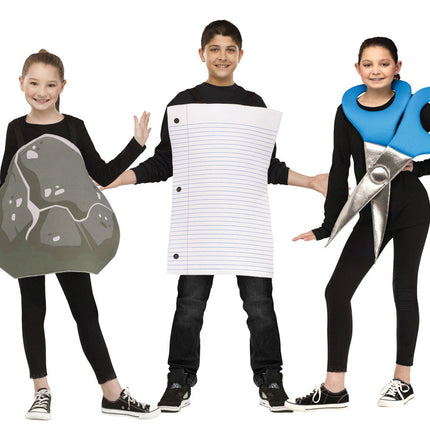 Kids Rock, Paper, Scissors Group Costume