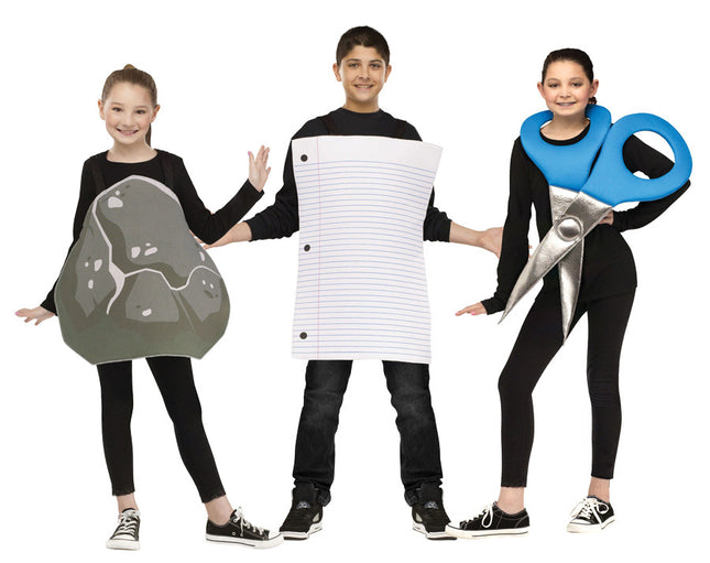 Kids Rock, Paper, Scissors Group Costume