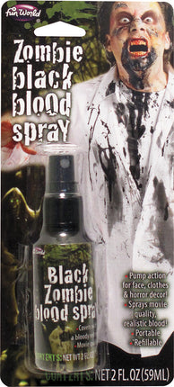 Black Zombie Blood Spray
