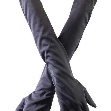 Kids Black Opera Gloves