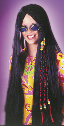 Black Braided Hippie Wig