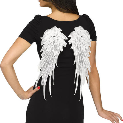 Appliqué Wings- white
