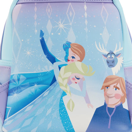 Frozen Princess Elsa Castle Mini Backpack- up close back view