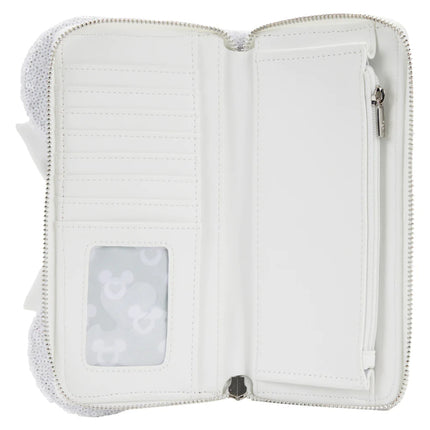 Minnie Mouse Sequin Wedding Wallet- inside view
