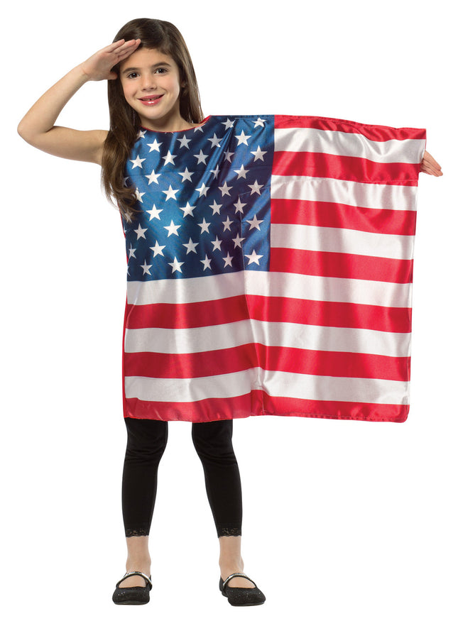 USA FLAG DRESS 4-6X
