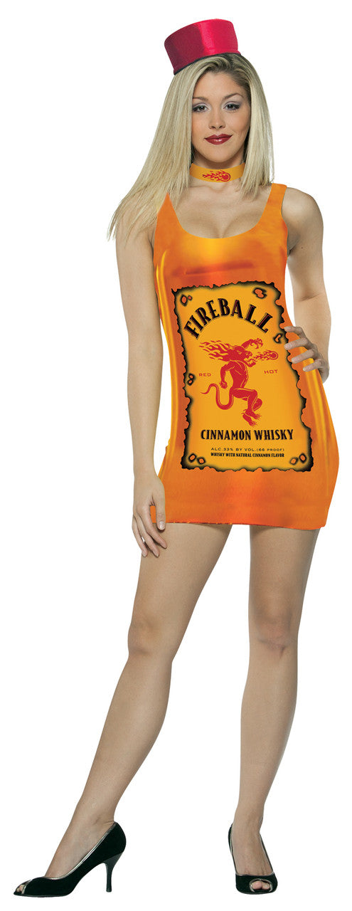 Fireball Bottle Dress Costume