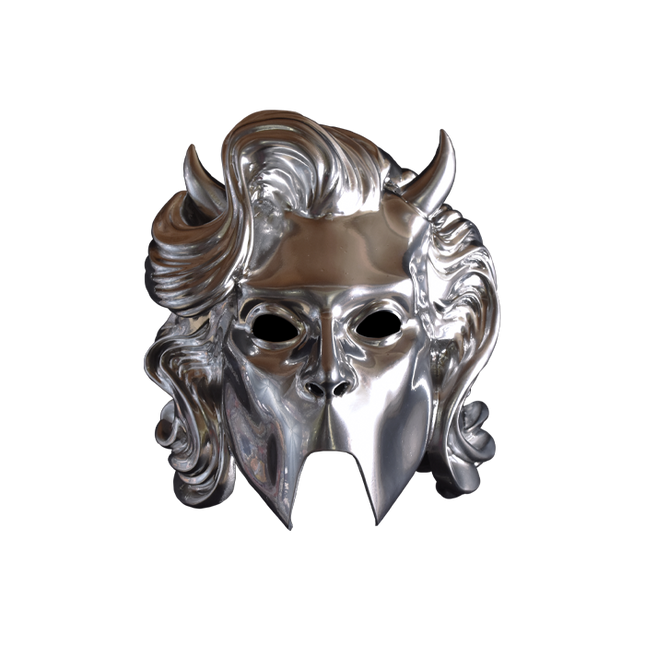 Front view of Ghost Chrome Ghoulette Nameless Ghoul Mask
