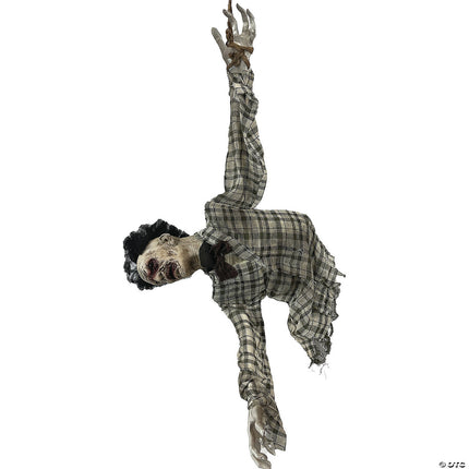 Large Animated Hanging Ghoul Torso- front view 2