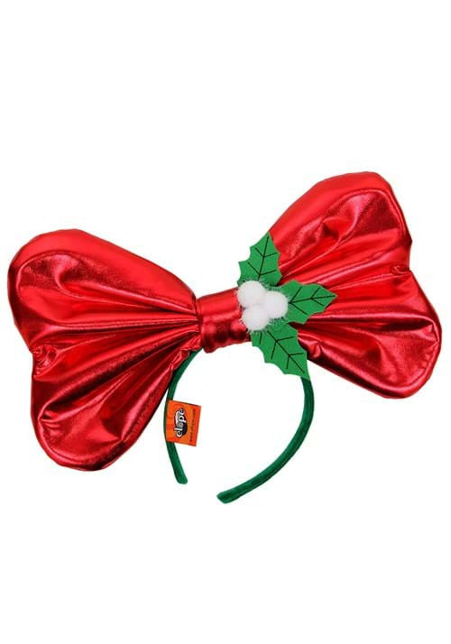 Giant Christmas Bow Headband- front view