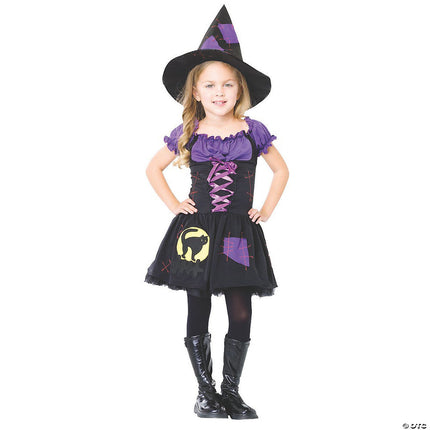 Girl’s Purple and Black Witch Costume