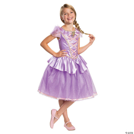 Disney's Classic Tangled Rapunzel Girl's Costume- front view