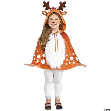 Girl's Hooded Deer Cape