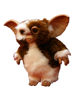 Left-side view of Gremlins Gizmo Puppet